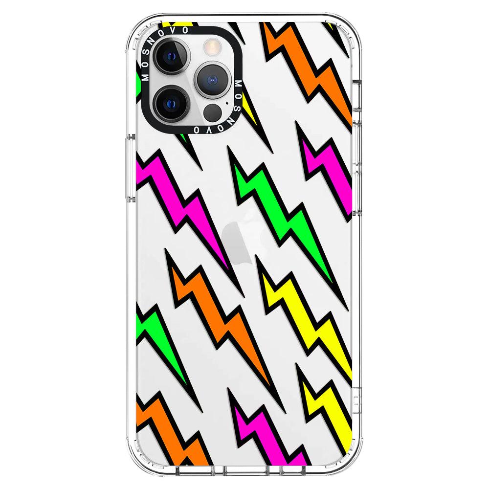 Colorful Lightning Phone Case - iPhone 12 Pro Max Case - MOSNOVO