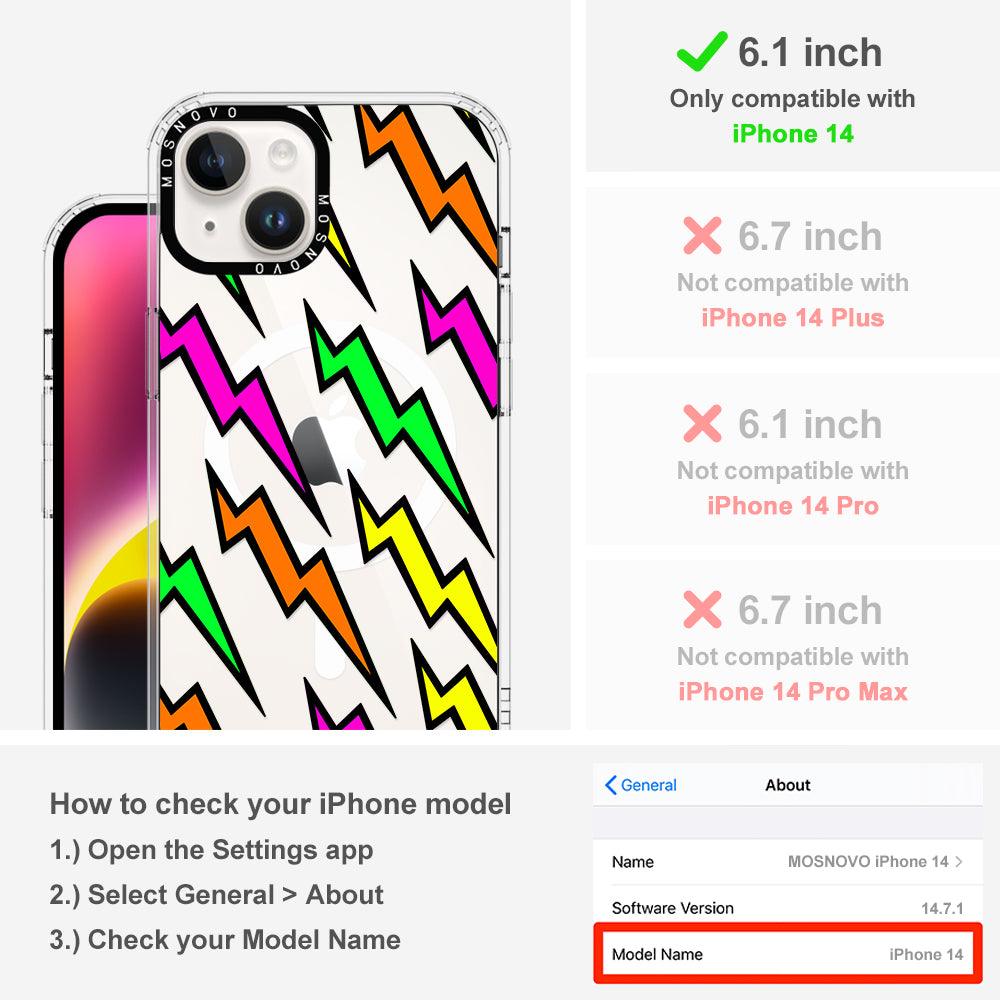 Colorful Lightning Phone Case - iPhone 14 Case - MOSNOVO