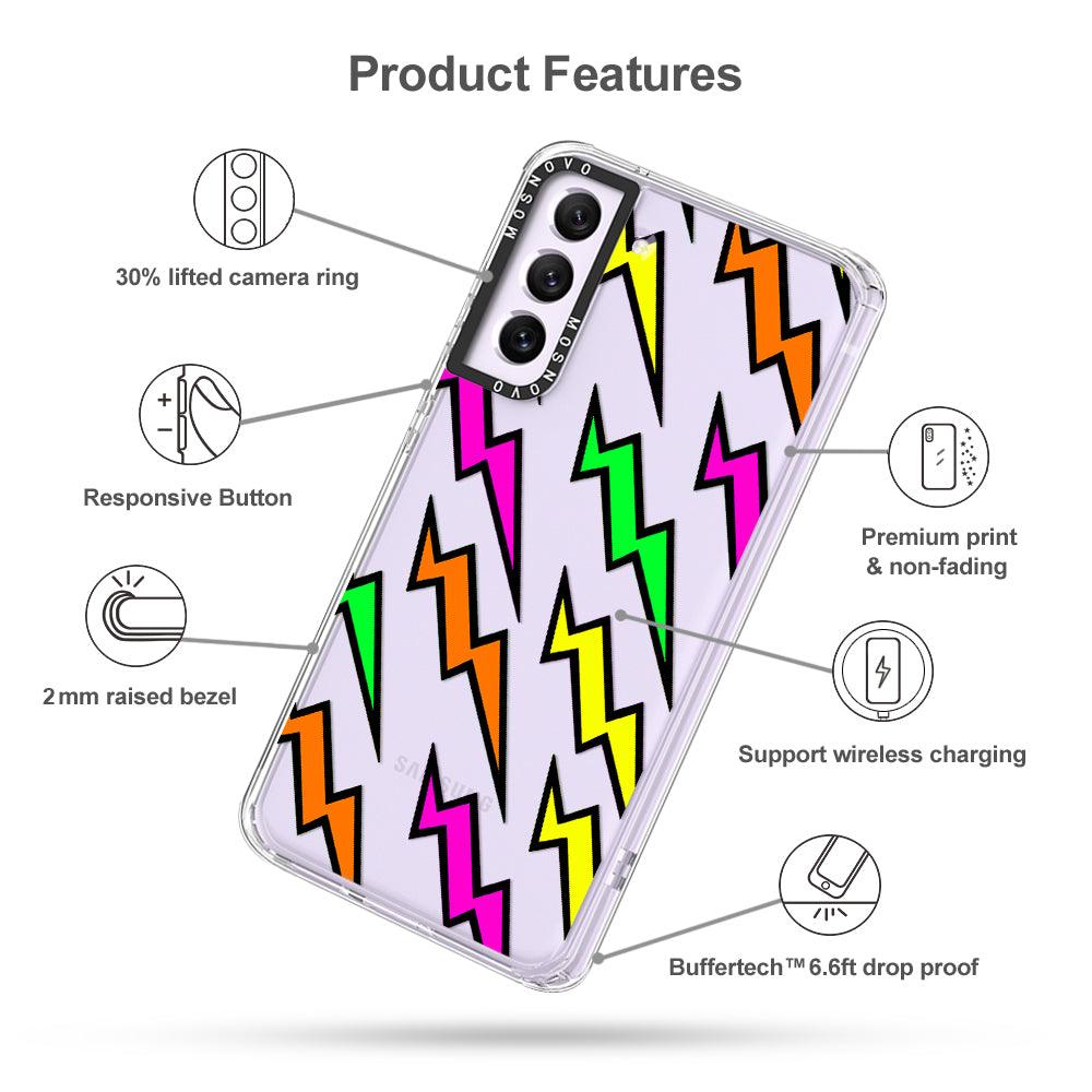 Colorful Lightning Phone Case - Samsung Galaxy S21 FE Case - MOSNOVO