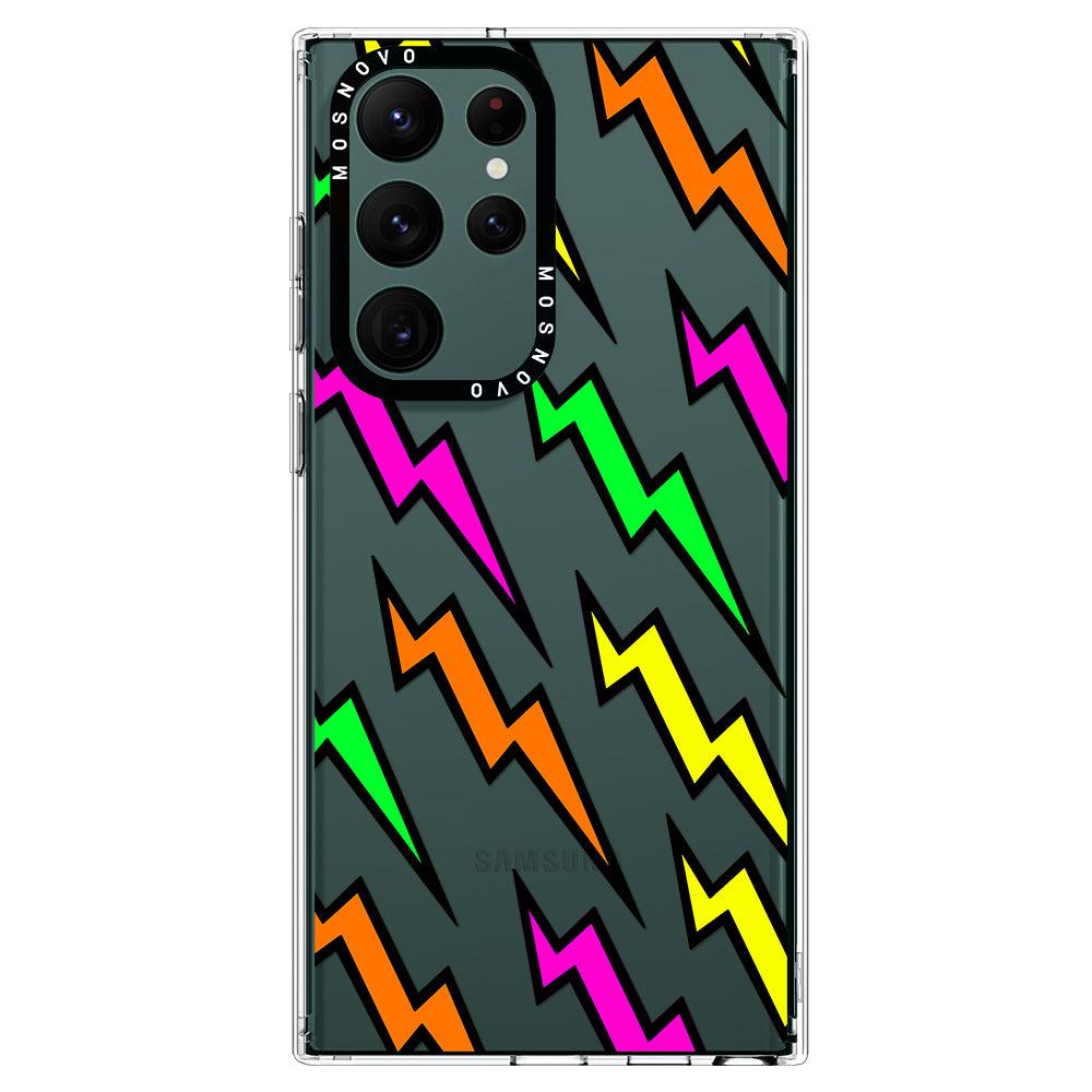 Colorful Lightning Phone Case - Samsung Galaxy S22 Ultra Case - MOSNOVO