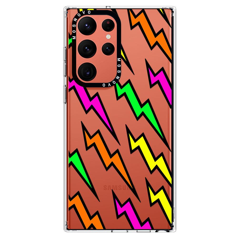Colorful Lightning Phone Case - Samsung Galaxy S22 Ultra Case - MOSNOVO