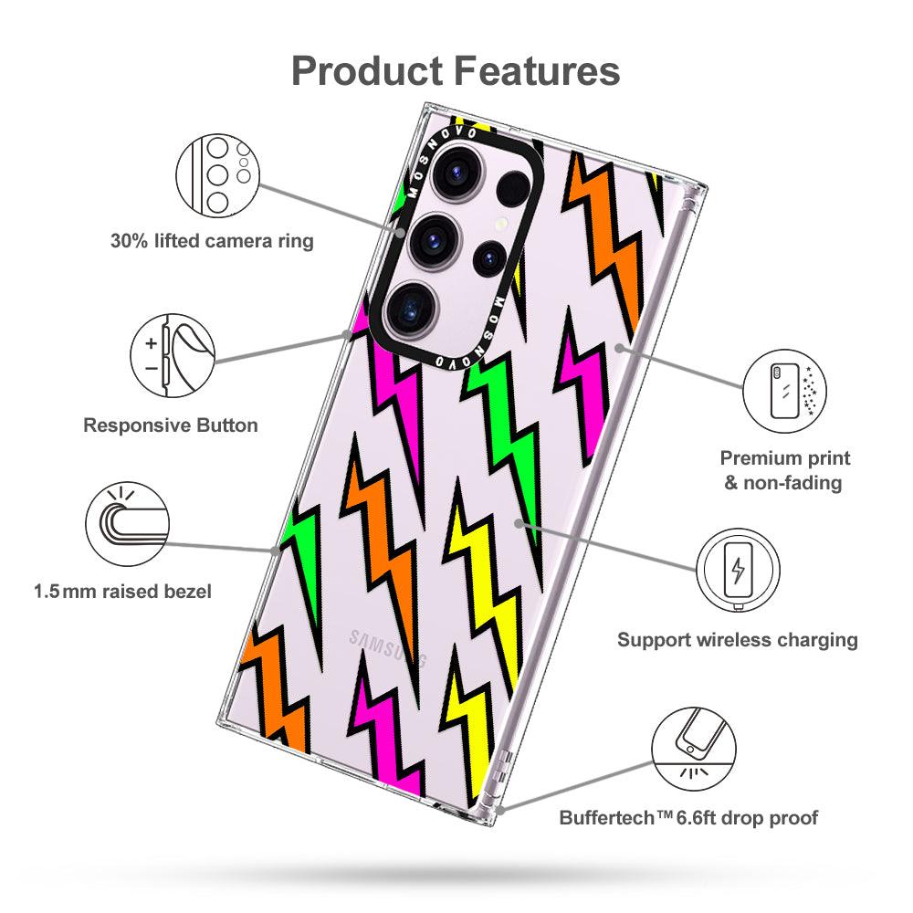 Colorful Lightning Phone Case - Samsung Galaxy S23 Ultra Case - MOSNOVO