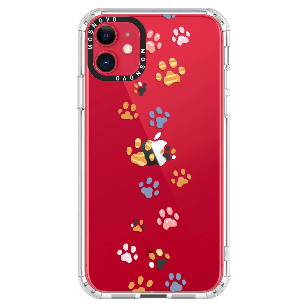 Colorful Paw Phone Case - iPhone 11 Case - MOSNOVO
