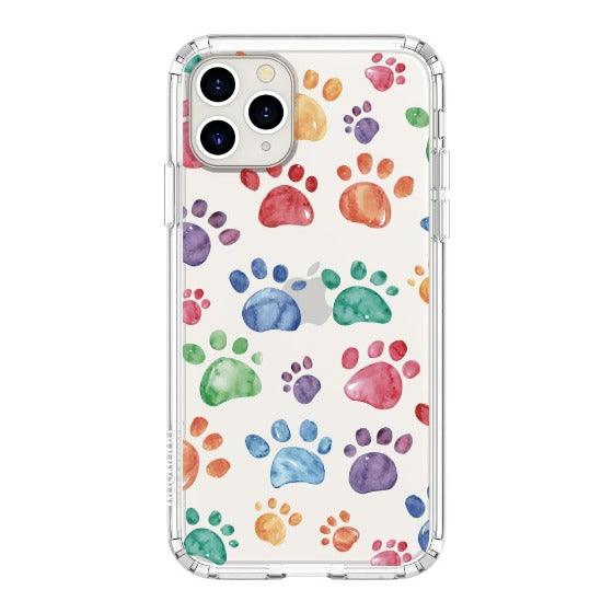 Colorful Paw Phone Case - iPhone 11 Pro Max Case - MOSNOVO