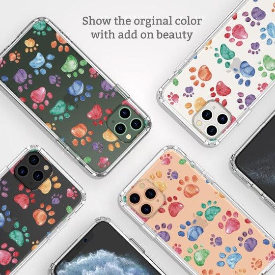 Colorful Paw Phone Case - iPhone 11 Pro Max Case - MOSNOVO