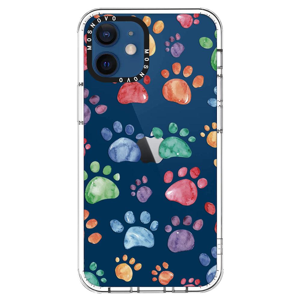 Colorful Paw Phone Case - iPhone 12 Case - MOSNOVO