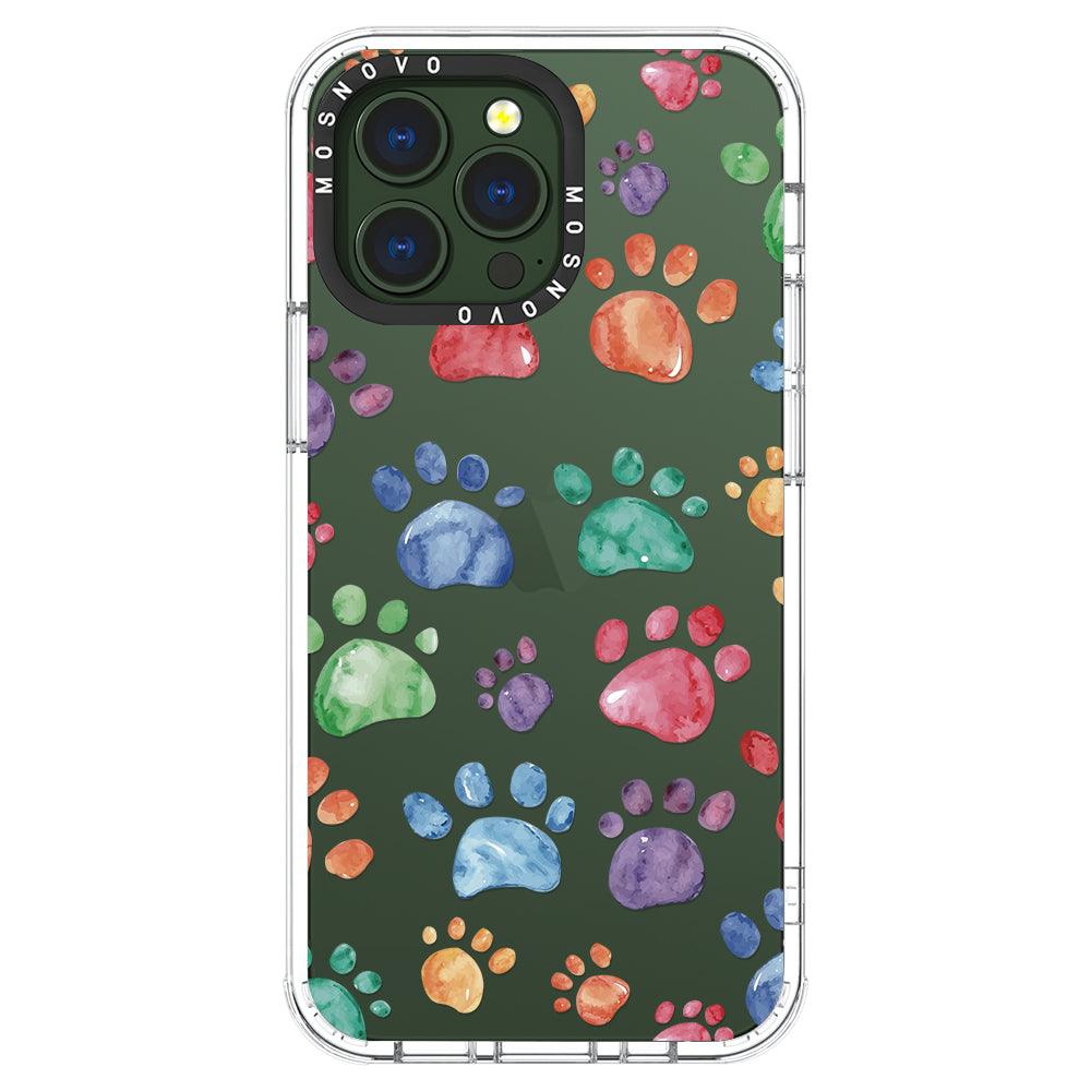 Colorful Paw Phone Case - iPhone 13 Pro Case - MOSNOVO
