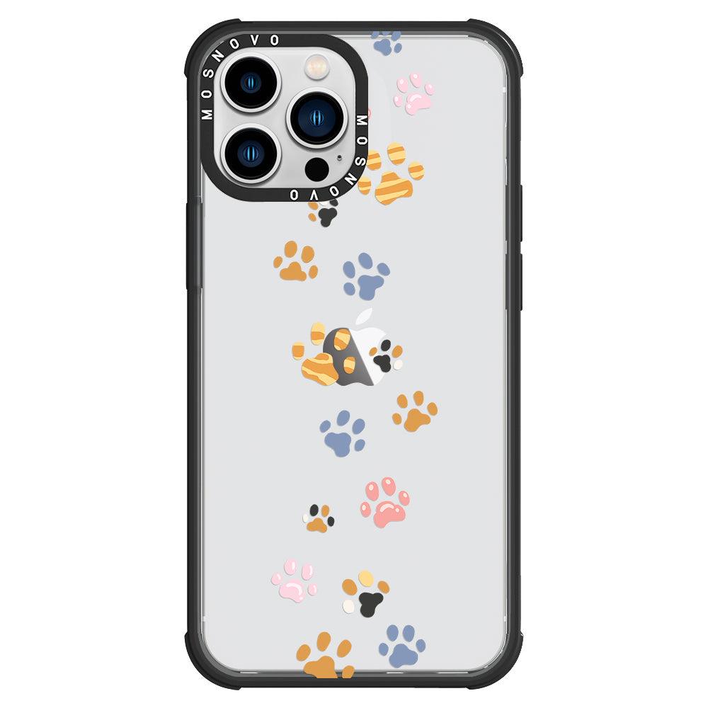 Colorful Paw Phone Case - iPhone 13 Pro Max Case - MOSNOVO