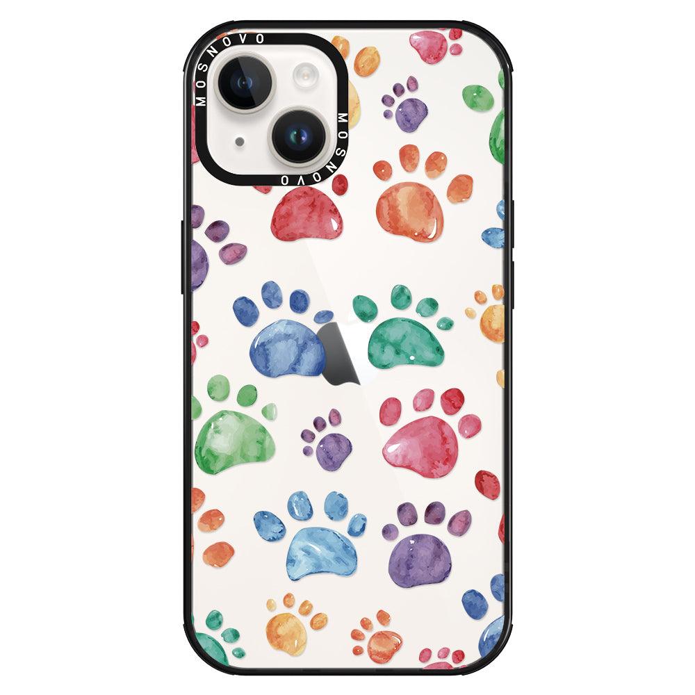 Colorful Paw Phone Case - iPhone 14 Case - MOSNOVO
