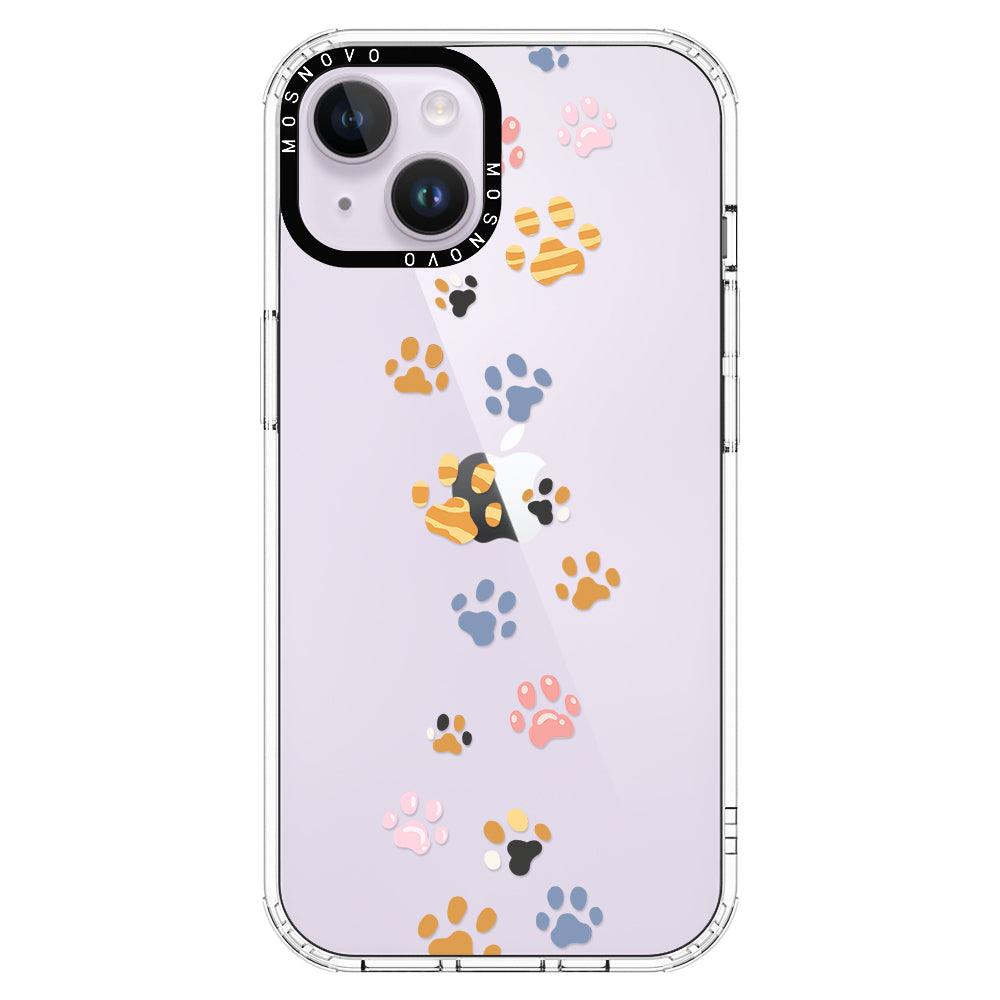Colorful Paw Phone Case - iPhone 14 Case - MOSNOVO