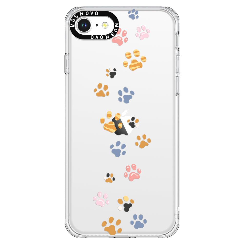 Colorful Paw Phone Case - iPhone 7 Case - MOSNOVO
