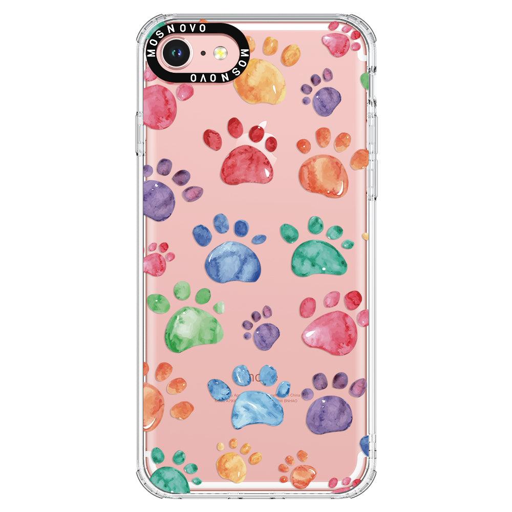 Colorful Paw Phone Case - iPhone 8 Case - MOSNOVO