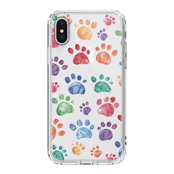Colorful Paw Phone Case - iPhone XS Case - MOSNOVO