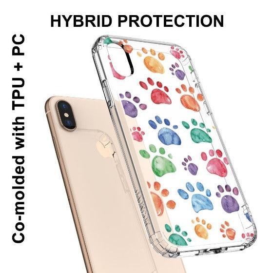 Colorful Paw Phone Case - iPhone XS Case - MOSNOVO