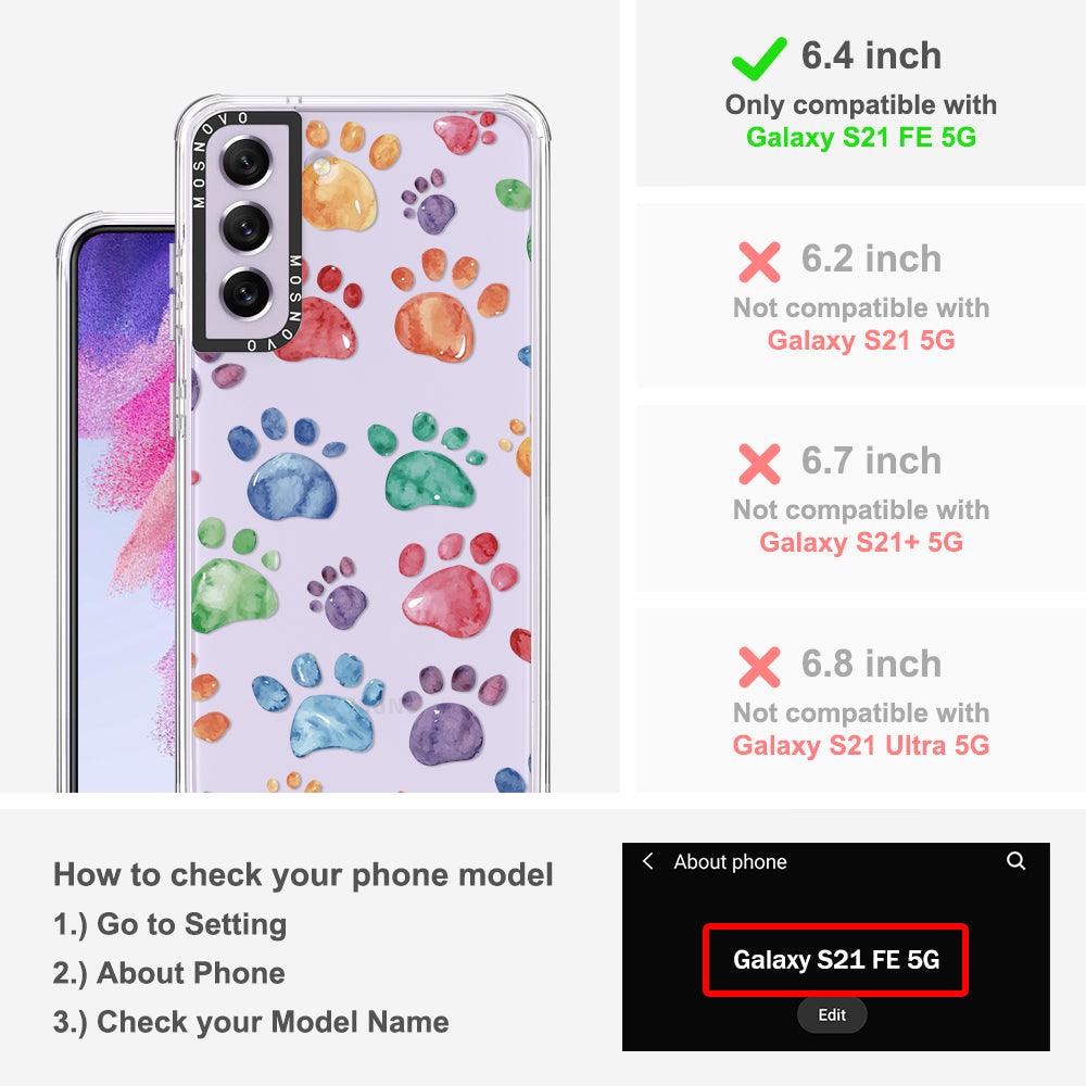 Paws Phone Case - Samsung Galaxy S21 FE Case - MOSNOVO