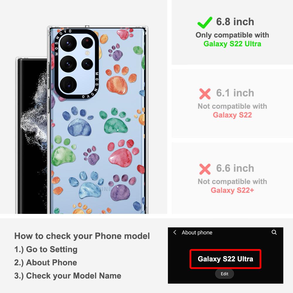 Paws Phone Case - Samsung Galaxy S22 Ultra Case - MOSNOVO