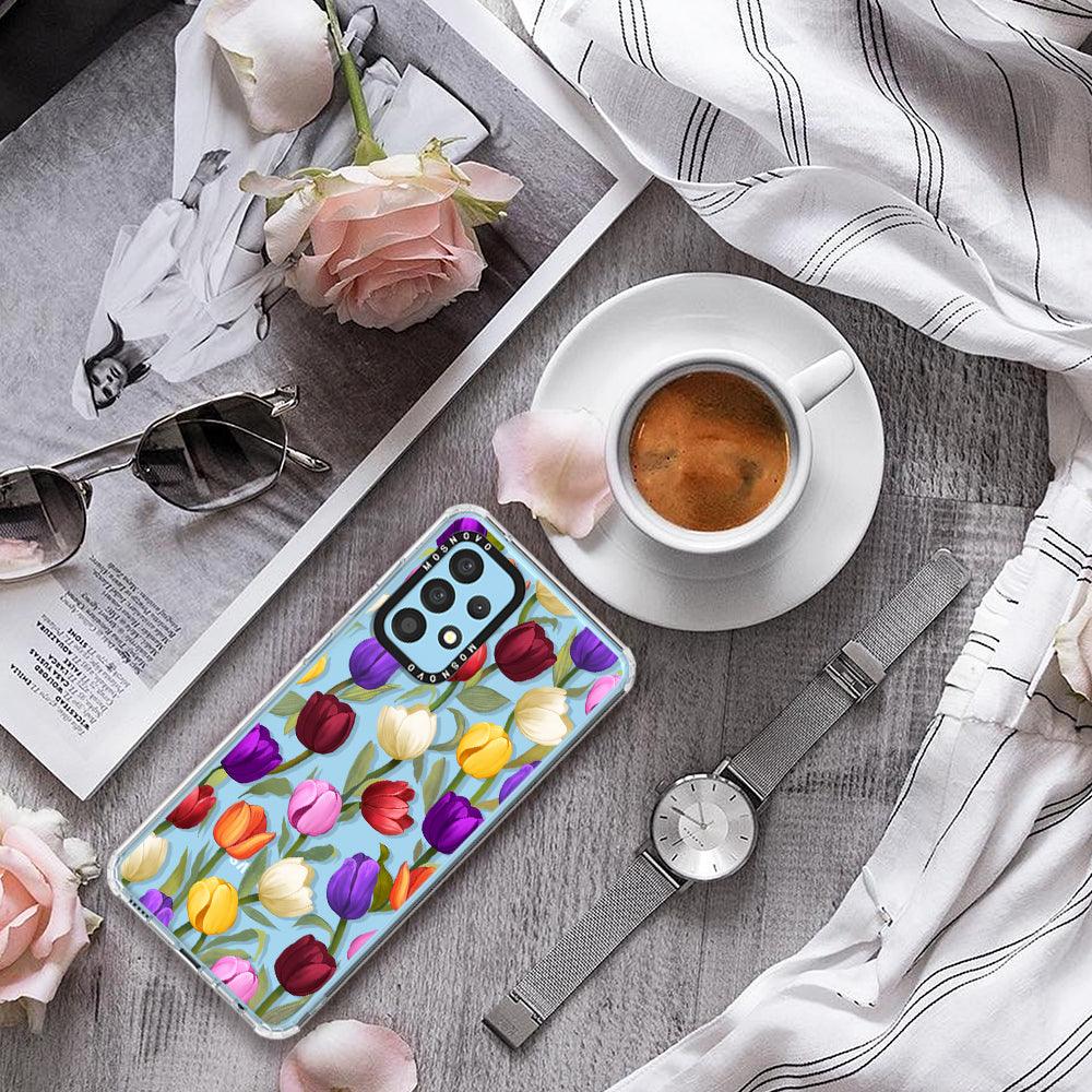 Colorful Tulips Phone Case - Samsung Galaxy A52 & A52s Case - MOSNOVO
