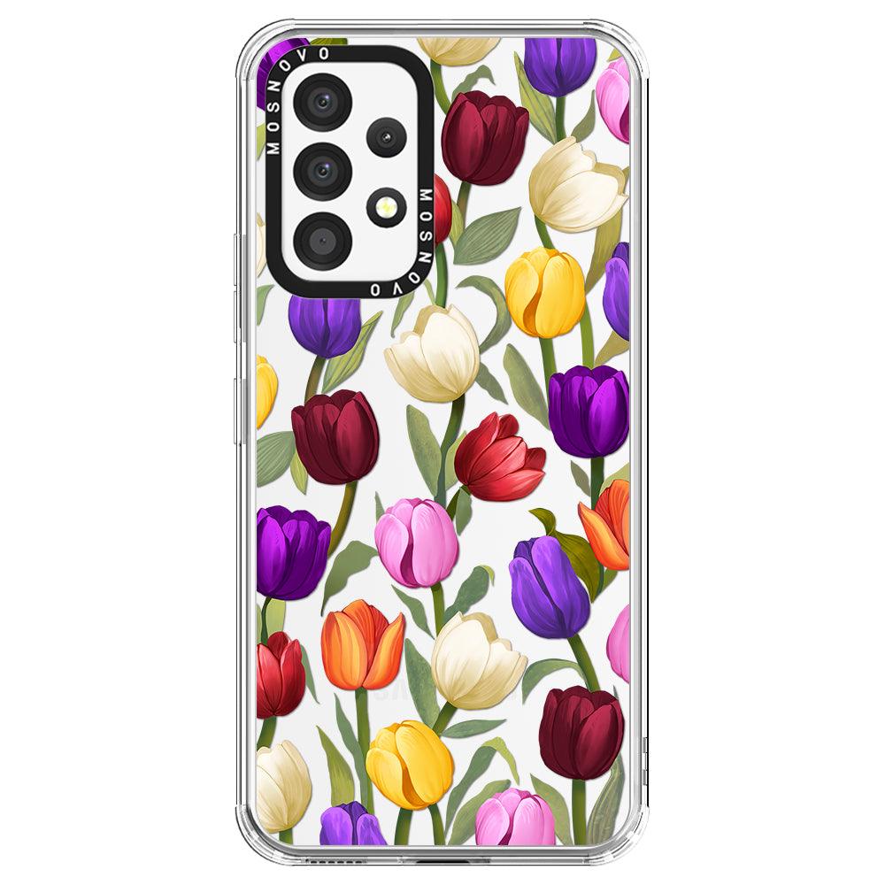 Colorful Tulips Phone Case - Samsung Galaxy A53 Case - MOSNOVO