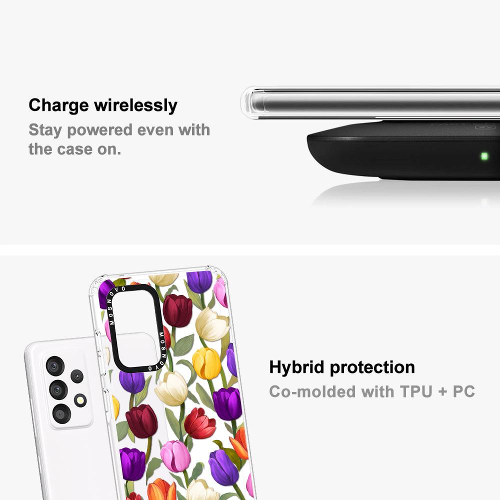Colorful Tulips Phone Case - Samsung Galaxy A53 Case - MOSNOVO