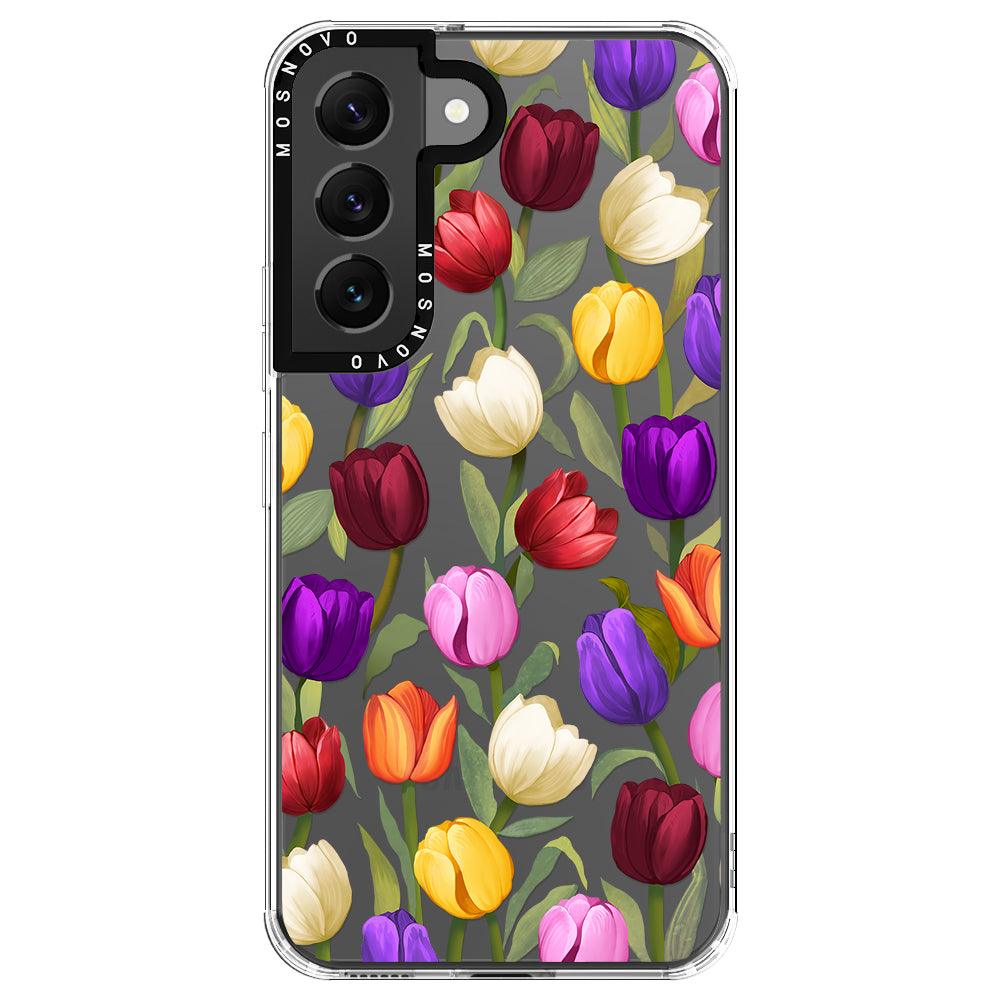 Colorful Tulips Phone Case - Samsung Galaxy S22 Case - MOSNOVO