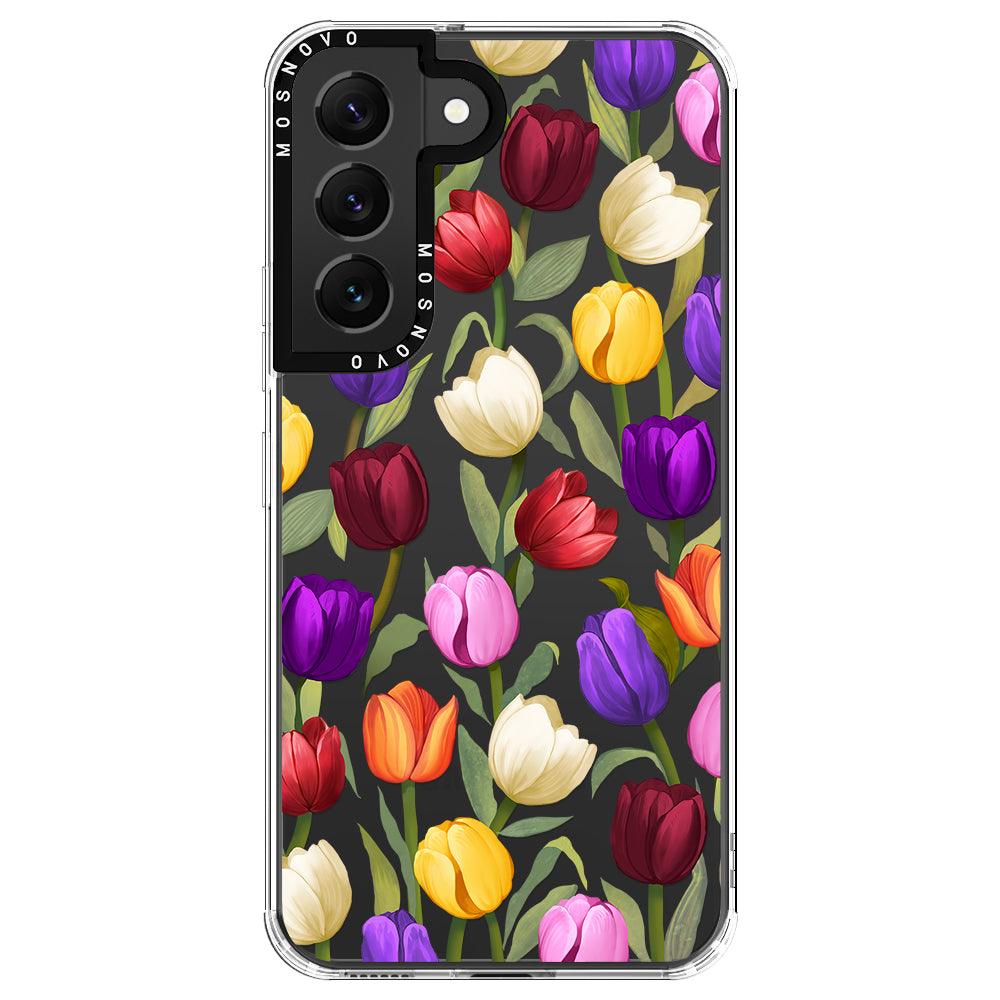 Colorful Tulips Phone Case - Samsung Galaxy S22 Plus Case - MOSNOVO
