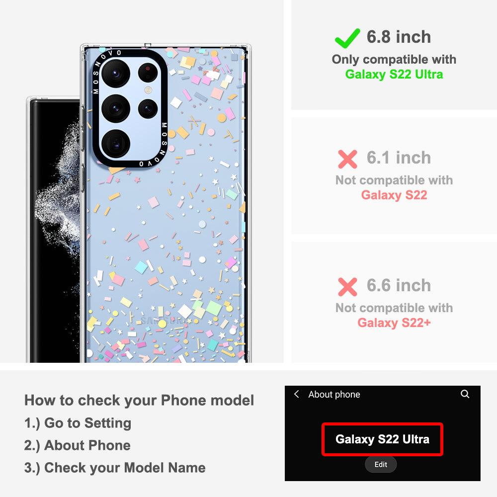 Confetti Phone Case - Samsung Galaxy S22 Ultra Case - MOSNOVO