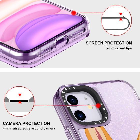 Cool Corgi Glitter Phone Case - iPhone 11 Case - MOSNOVO
