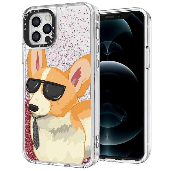 Cool Corgi Glitter Phone Case - iPhone 12 Pro Max Case - MOSNOVO