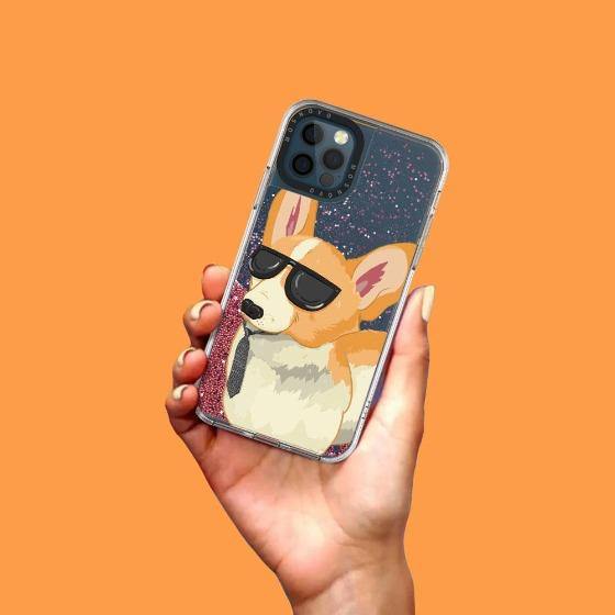 Cool Corgi Glitter Phone Case - iPhone 12 Pro Max Case - MOSNOVO