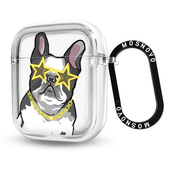 Cool French Bulldog AirPods 1/2 Case - MOSNOVO
