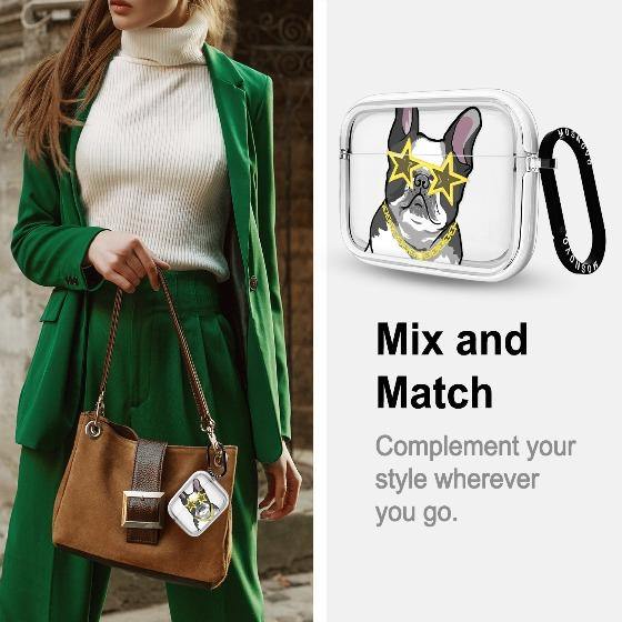 Cool French Bulldog AirPods Pro Case - MOSNOVO