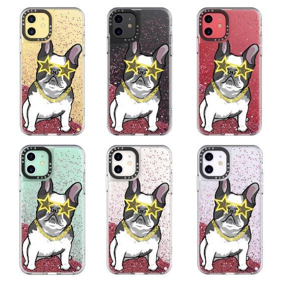 Cool French Bulldog Glitter Phone Case - iPhone 11 Case - MOSNOVO
