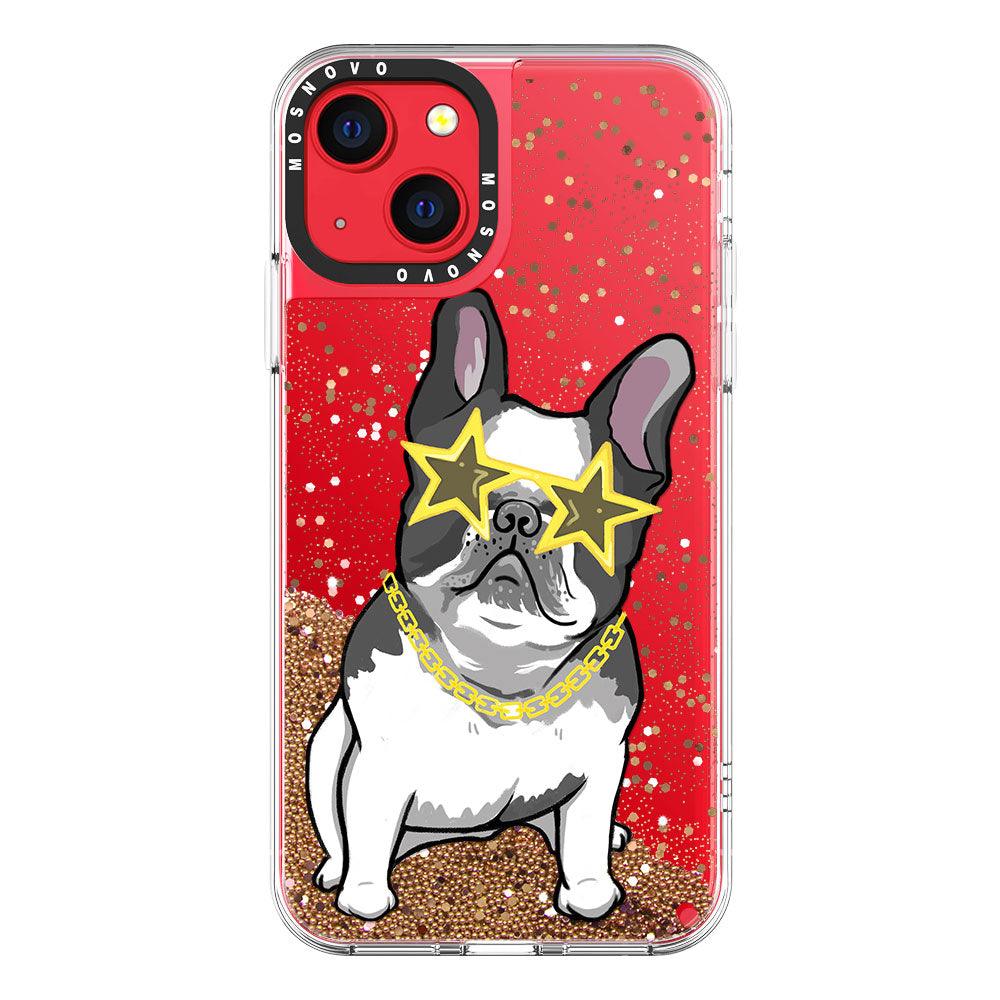 Cool French Bulldog Glitter Phone Case - iPhone 13 Case - MOSNOVO