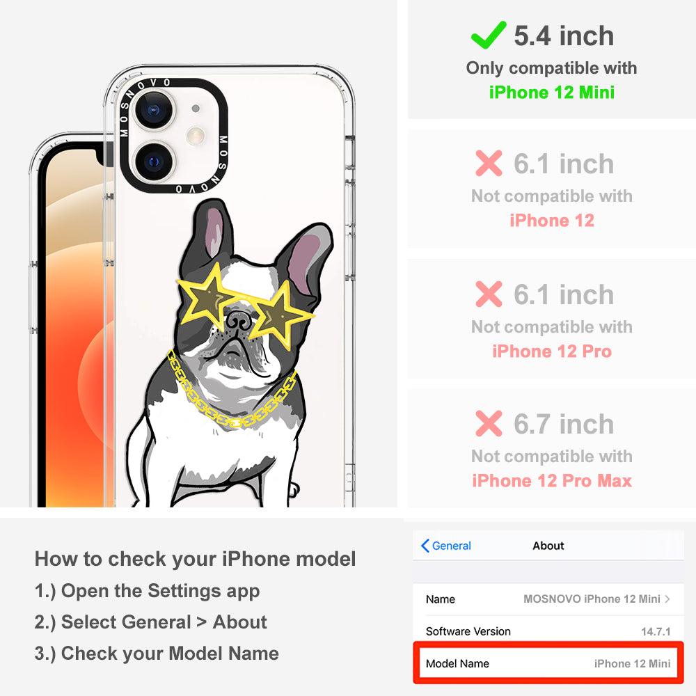 Cool French Bulldog Phone Case - iPhone 12 Mini Case - MOSNOVO
