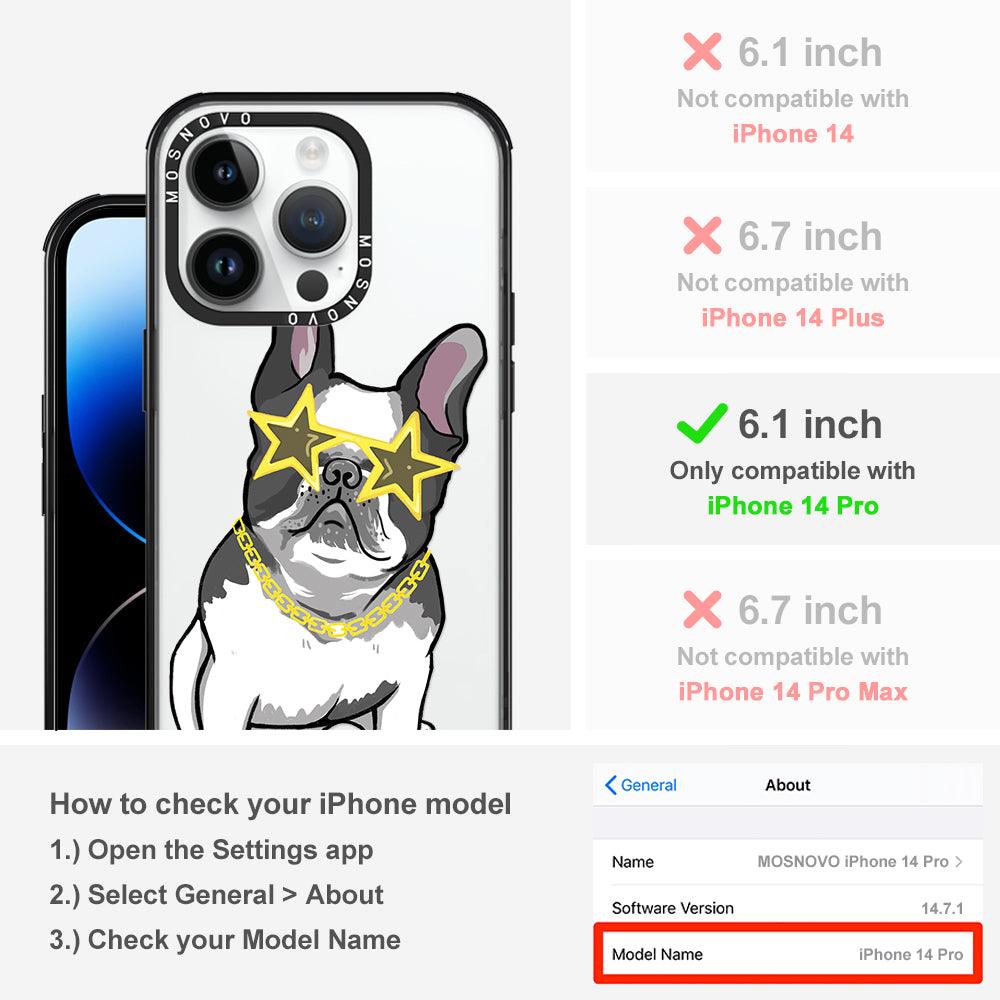 Cool French Bulldog Phone Case - iPhone 14 Pro Case - MOSNOVO