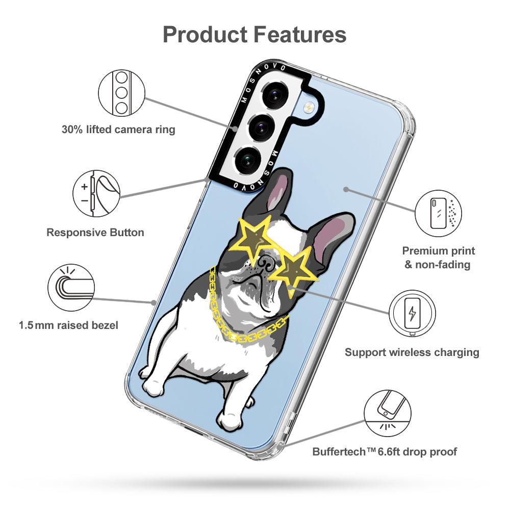 Cool French Bulldog Phone Case - Samsung Galaxy S22 Case - MOSNOVO