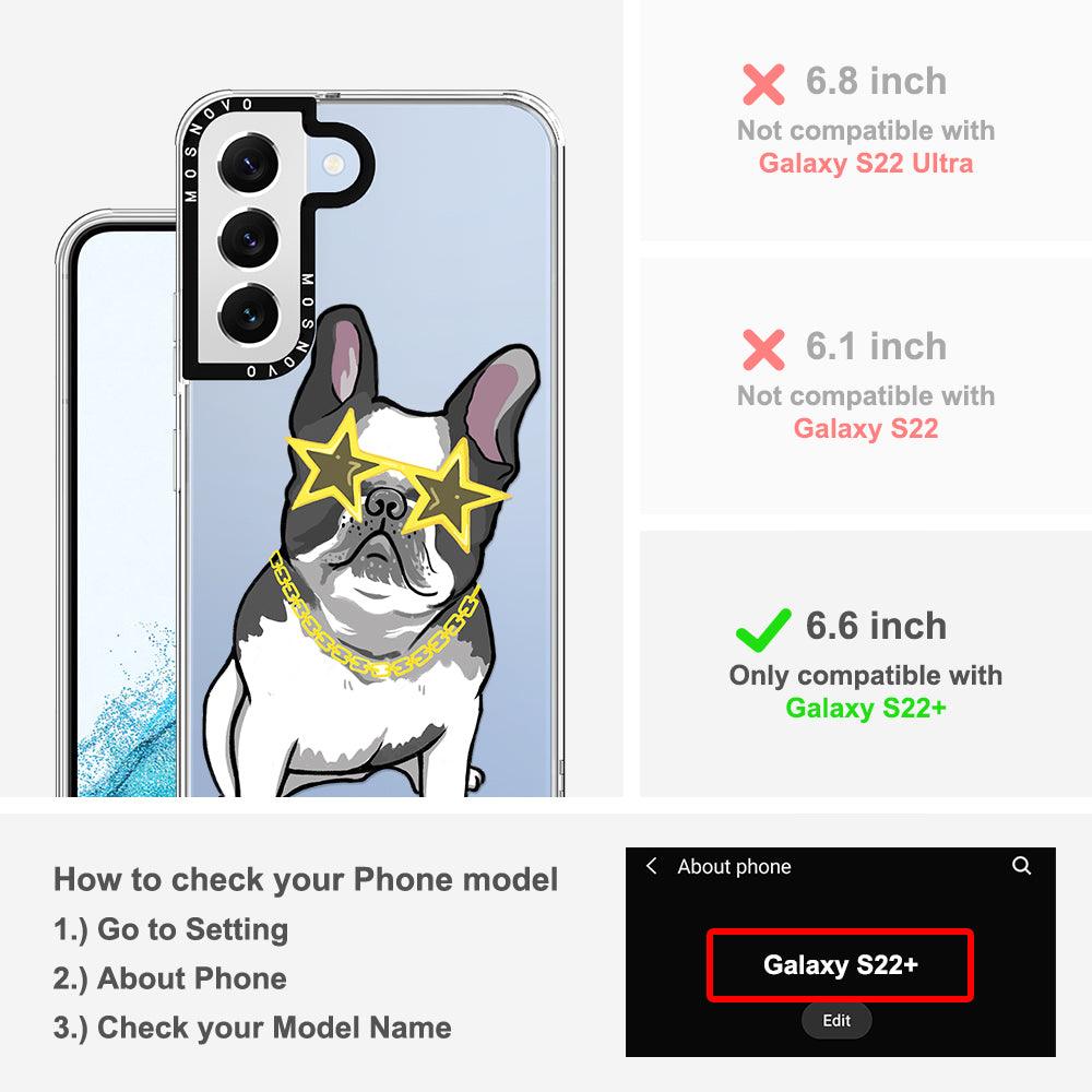 Cool French Bulldog Phone Case - Samsung Galaxy S22 Plus Case - MOSNOVO