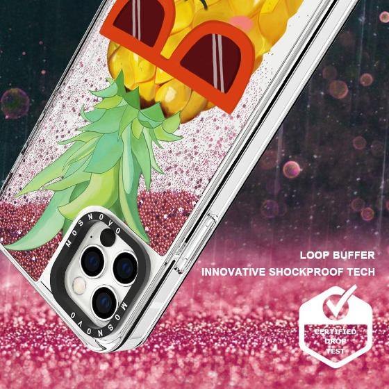 Cool Pineapple Glitter Phone Case - iPhone 12 Pro Max Case - MOSNOVO