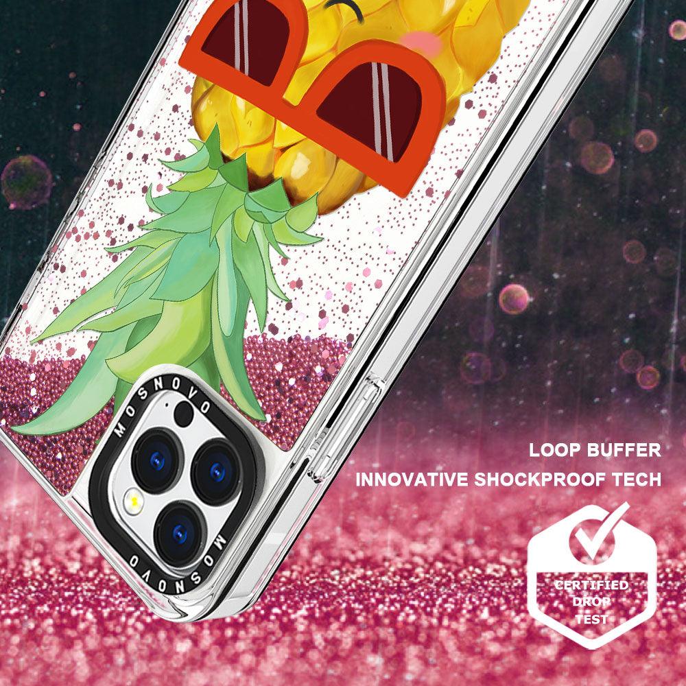 Cool Pineapple Glitter Phone Case - iPhone 13 Pro Max Case - MOSNOVO