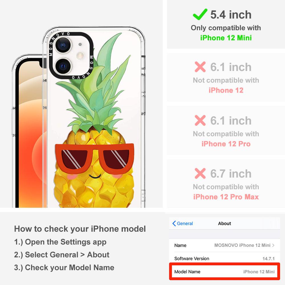Cool Pineapple Phone Case - iPhone 12 Mini Case - MOSNOVO