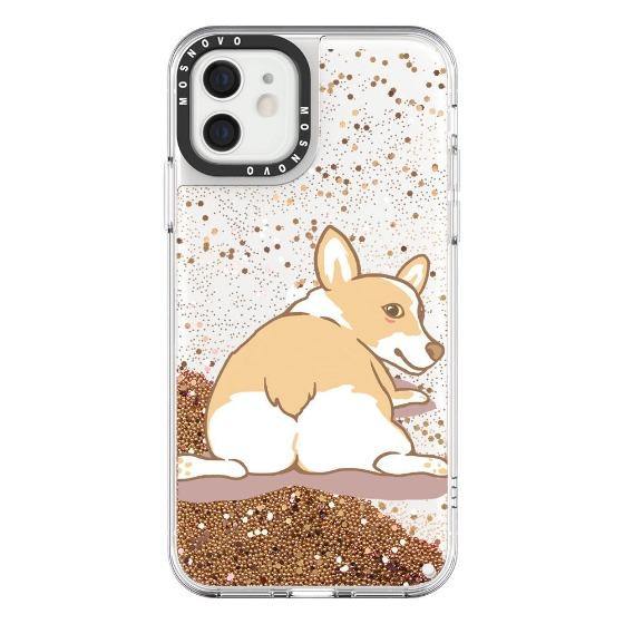 Corgi Dog Glitter Phone Case - iPhone 12 Case - MOSNOVO