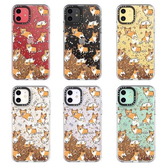 Corgi Glitter Phone Case - iPhone 11 Case - MOSNOVO