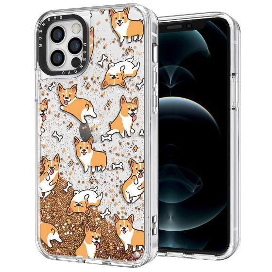 Corgi Glitter Phone Case - iPhone 12 Pro Max Case - MOSNOVO