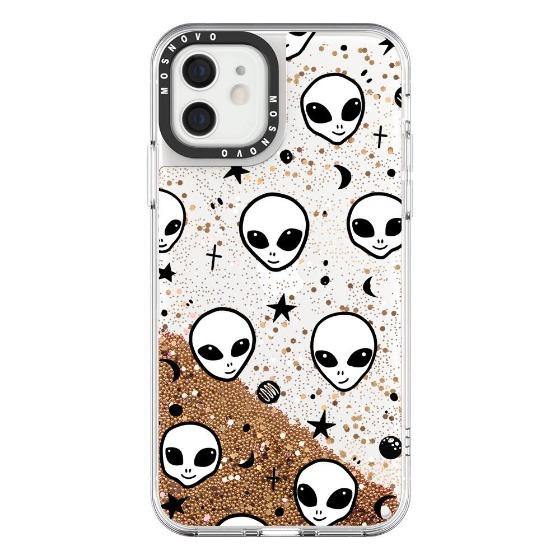 Cute Alien Glitter Phone Case - iPhone 12 Case - MOSNOVO