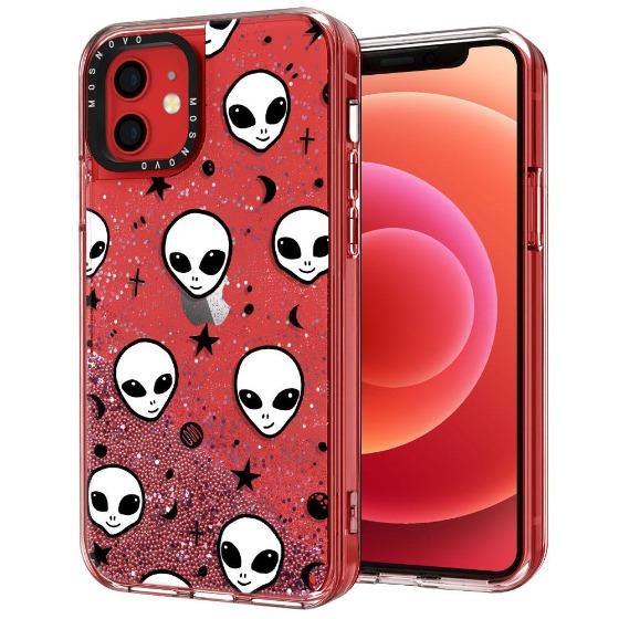 Cute Alien Glitter Phone Case - iPhone 12 Case - MOSNOVO