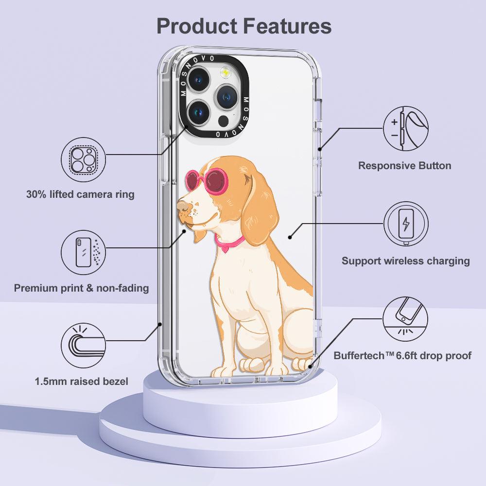 Cute Beagle Phone Case - iPhone 12 Pro Max Case - MOSNOVO