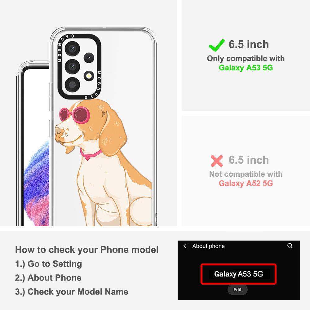 Cute Beagle Phone Case - Samsung Galaxy A53 Case - MOSNOVO