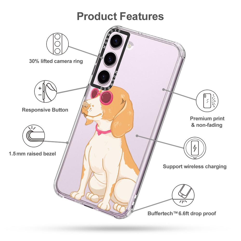 Cute Beagle Phone Case - Samsung Galaxy S23 Case - MOSNOVO