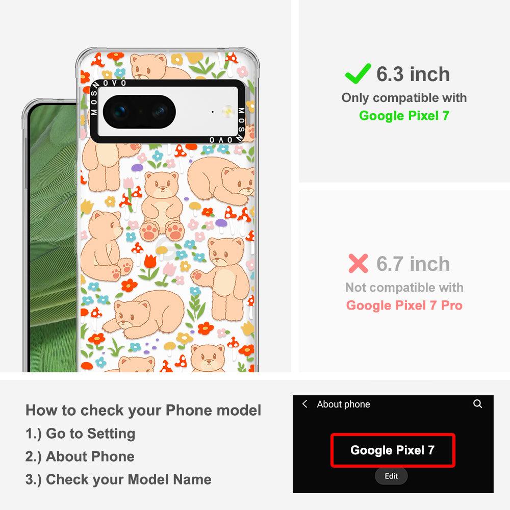 Cute Bear Phone Case - Google Pixel 7 Case - MOSNOVO