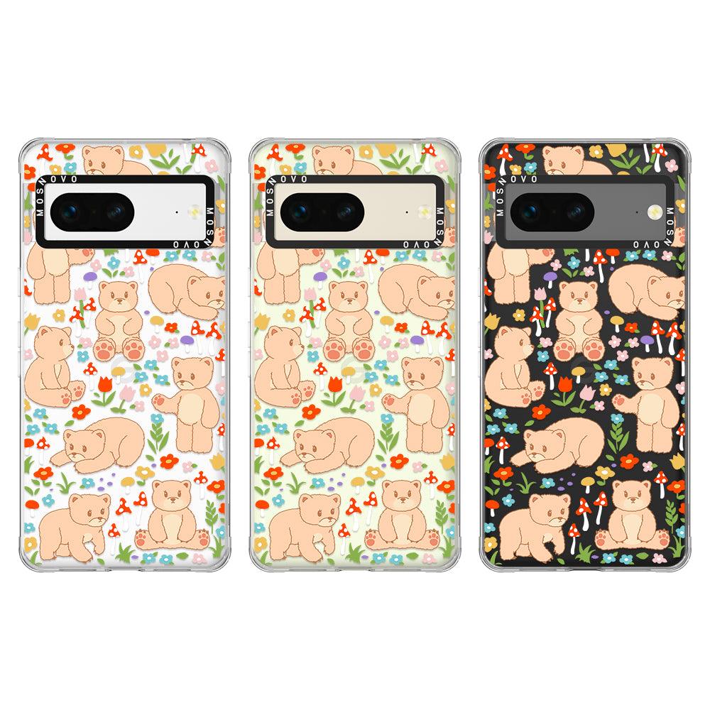 Cute Bear Phone Case - Google Pixel 7 Case - MOSNOVO